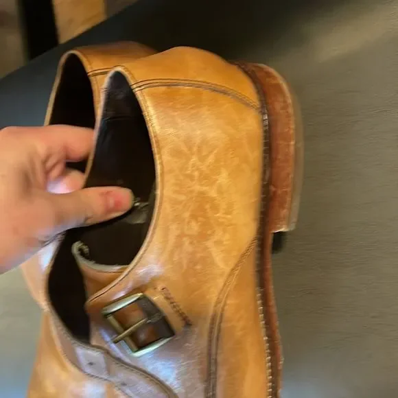 Cole Haan Leather Monk Strap Dress Shoes - Picture 4 of 7